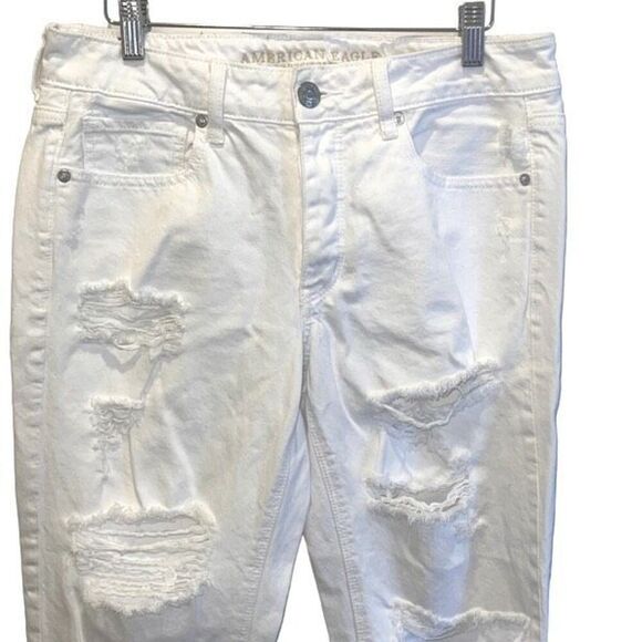 American Eagle Outfitters‎ Womens Tomgirl Button-Fly Straight-Leg Jeans Size 6 - Picture 3 of 12